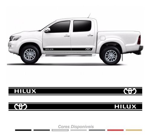 Adesivo Toyota Hilux Faixa Lateral Personalizado Par Imp31