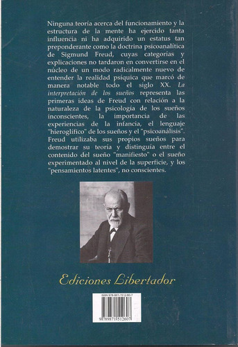La Interpretación De Los Sueños - Freud, Libertador 2023