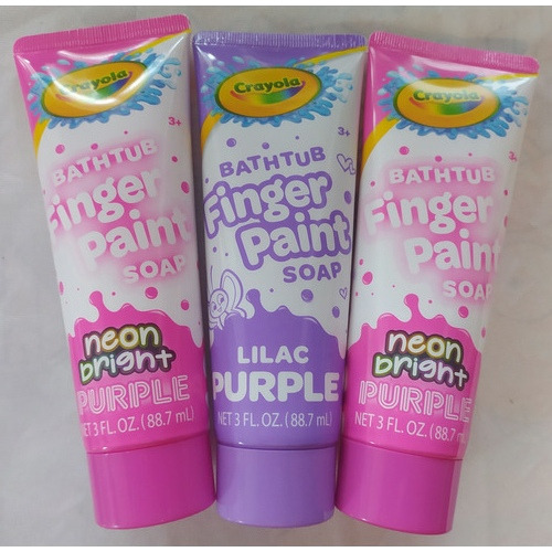 Combo De 3 Jabón De Pintura Para Dedos De Bañera, Crayola