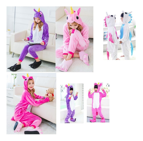 Hermoso Enterizo Pijamas Niños Importados Unicornio