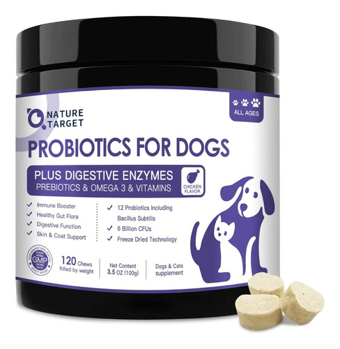 Probióticos Para Perros Nature Target 100 G