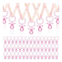 Comprar 60 Pcs Baby Shower Puppifiers Collar Acrílico Para Chupones 
