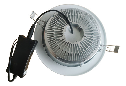 Downlight Led De Aluminio, 12w, Luz Blanca, Qualumen