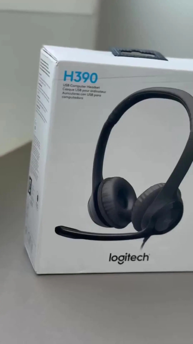 Headset com fio USB Logitech H390