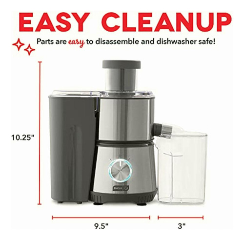 Dash Compact Centrifugal Juicer, Press Juicing Machine,
