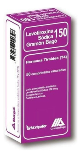 Levotiroxina Bago 150 Mg X 50 Comp Ranurados