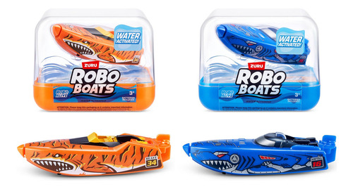 Botes Robóticos Zuru Robo Alive Tiger Shark Y Robo Shark 2pk