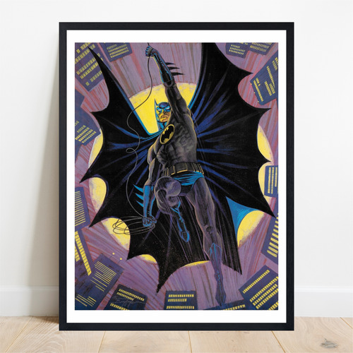 Cuadro Decorativo Batman Norm Breyfogle Sketch Comic Negro Negro