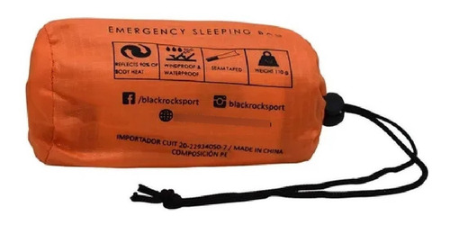 Imagen 2 de 6 de Saco Vivac Impermeable Carrera Supervivencia Emergencia Bols