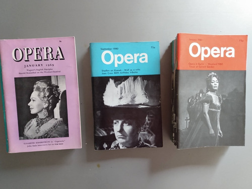 Revista Opera (uk) - Lote X 24 - 1969 - 1980 - 1981