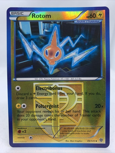 Cartas Pokemon Rotom 49/135 Reverse Plasma Storm Pls (Usado)