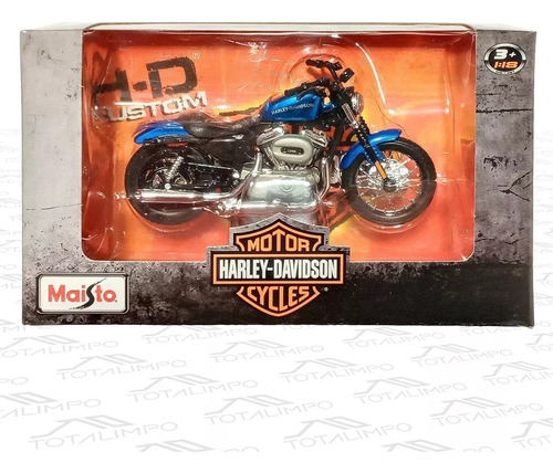 Motos A Escala 1:18 Harley Davidson Serie 35 Surtidas