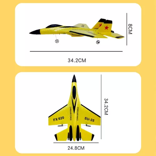 Avião De Controle Remoto 2,4G Su-35 Brinquedos Azul - Novo em Promoção na  Americanas