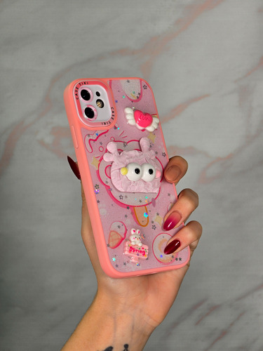Funda Diseños 3d Tela Cubre Modulo Para Iphone 11 Rosa Spring Iphone 11