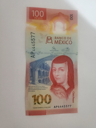 Billete Radar 100 Pesos Sor Juana Ap4445577