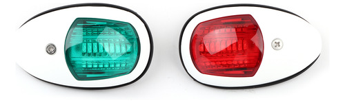 2pcs Lâmpada De Sinal Vermelho Verde Levou Navegação De Barc