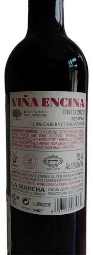 Shabat Y Pesaj: Vino Cabernet Sauvignon-750m-hecho En España