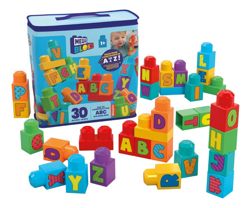 Mega Bloks Juguete De Construcción Abc 30 Bloques