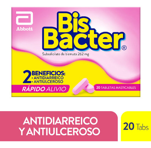 Bis Bacter Subsalicilato Bismuto Antidiarreico 262 Mg Lafran