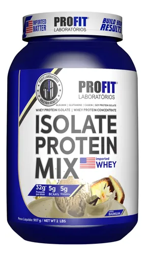 Isolate Protein Mix Whey Isolado Bcaa Glutamina Profit Labs