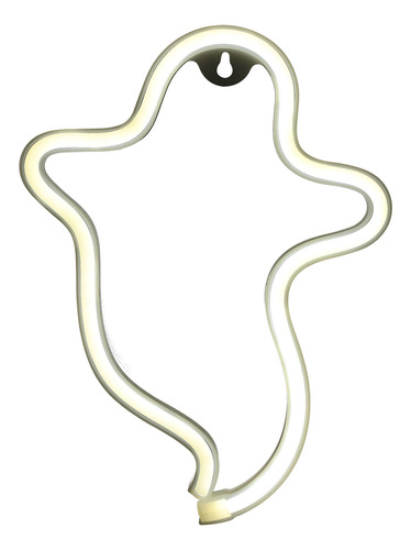 Señal De Neón Con Forma De Fantasma, Innovadora Noche Led Pa