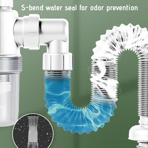 Kit De Drenaje Para Lavabo En D, Tubo De Expansión Para Lava