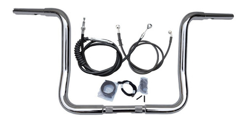 Kit Guidão 1.1/4 Ss Alt 16 Pol Street Glide 2008-2013 Cromo