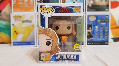 Captain Marvel #444 Funko Pop Captain Marvel Tesseract Gitd