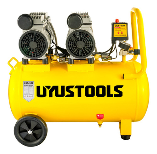 Compresor 50 Lts 2hp 1500w Oil-free Uyustools