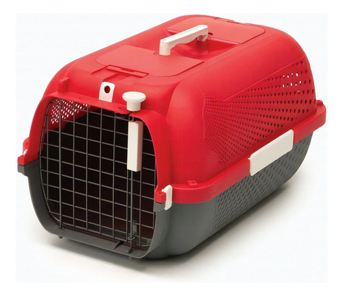 Jaula Transportadora Carrier Medium Para Perros Gatos Avion