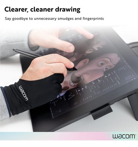 Guante De Dibujo Wacom Con Dos Dedos Para Tableta De Dibujo,