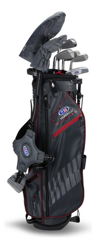 Set Junior Golf Us Kids Bordo 10-12 Años # 1 Mundo 7 Palos Orientación De La Mano Derecha