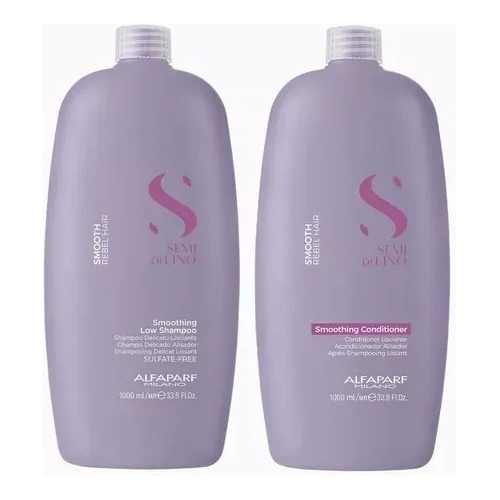 Shampoo Y Acondicionador Alisador Cabellos Rebeldes Alfaparf