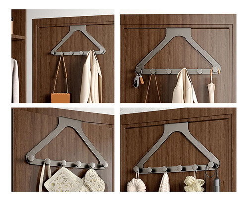 Perchero Triangular Con Gancho Para Colgar Sobre La Puerta,