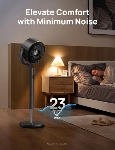 Ventilador Dreo Para Quarto, Ventilador Oscilante De 120 °