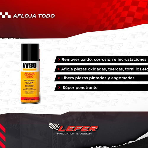 Imagen 2 de 6 de W80 Afloja Todo 426 Ml Super Penetrante
