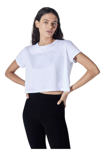 Remera Complot Crop Oxford Mujer