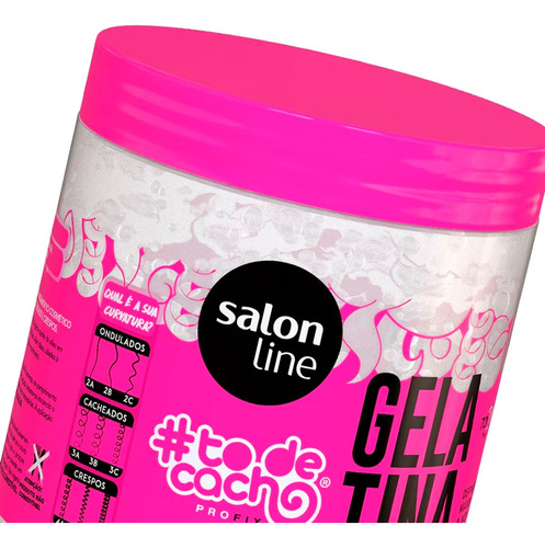 Salon Line To De Cacho Gelatina Super Volumen Gel X 550gr