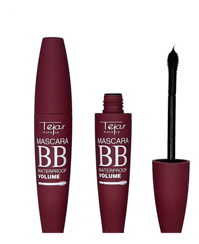 Mascara De Pestañas Tejar Make Up Volume Bb X3 Unidades Negro
