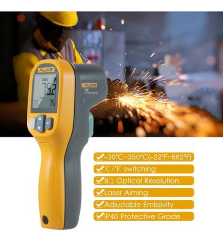 Fluke 59e - Termómetro Infrarrojo (miniinfrarrojo, Digital)