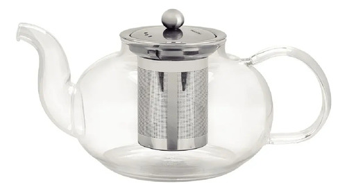 Jarra Tetera De Vidrio Tramontina 1lt Con Infusor Apta Fuego