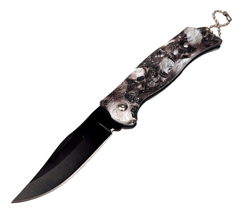 Mini Navaja Cuchillo Llavero Plegable 6 Cm Hoja Calavera