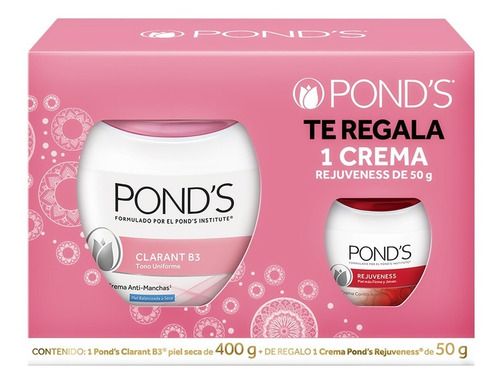 Kit Pond's Crema Clarant B3 400g + Rejuveness 50g