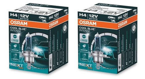 Lámparas H4 Osram Cool Blue Intense 5000k Alta Baja Junta X2