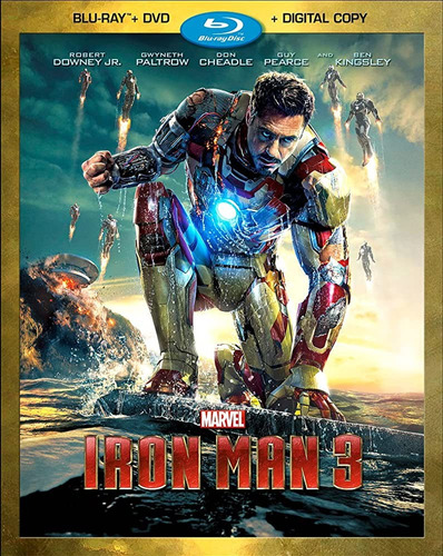 Iron Man 3 ( Blu-ray + Dvd ) Original Nuevo Y Sellado