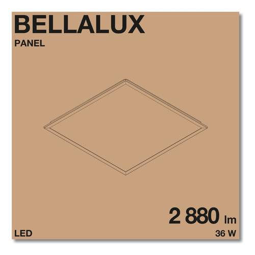 Bellalux 60x60 - Unidad - 1 - 127V - Blanco neutro - Blanco frío - 6500 K