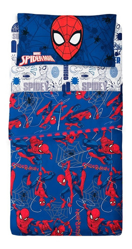Juego De Sabanas Piñata 1 1/2 Plaza Spider Man Ultra Soft