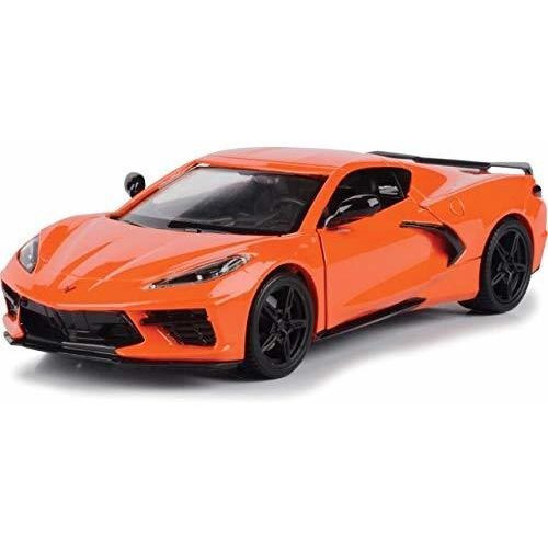 Motor Max 2020 Chevy Corvette C8 Stingray, Naranja 5rn76