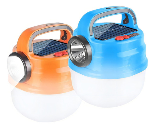 Lanterna Solar Para Acampamento, Luz Led Recarregável Para