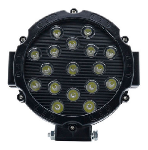 Pack 2 Foco Luz Led Neblinero 17 Led 51w Offroad 4x4